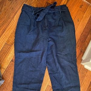 Denim dress pants